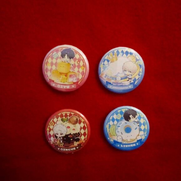 4 pk Final Love And Deepspace Pin Set Anime Cosplay Button Badge 1.25 - Picture 1 of 1